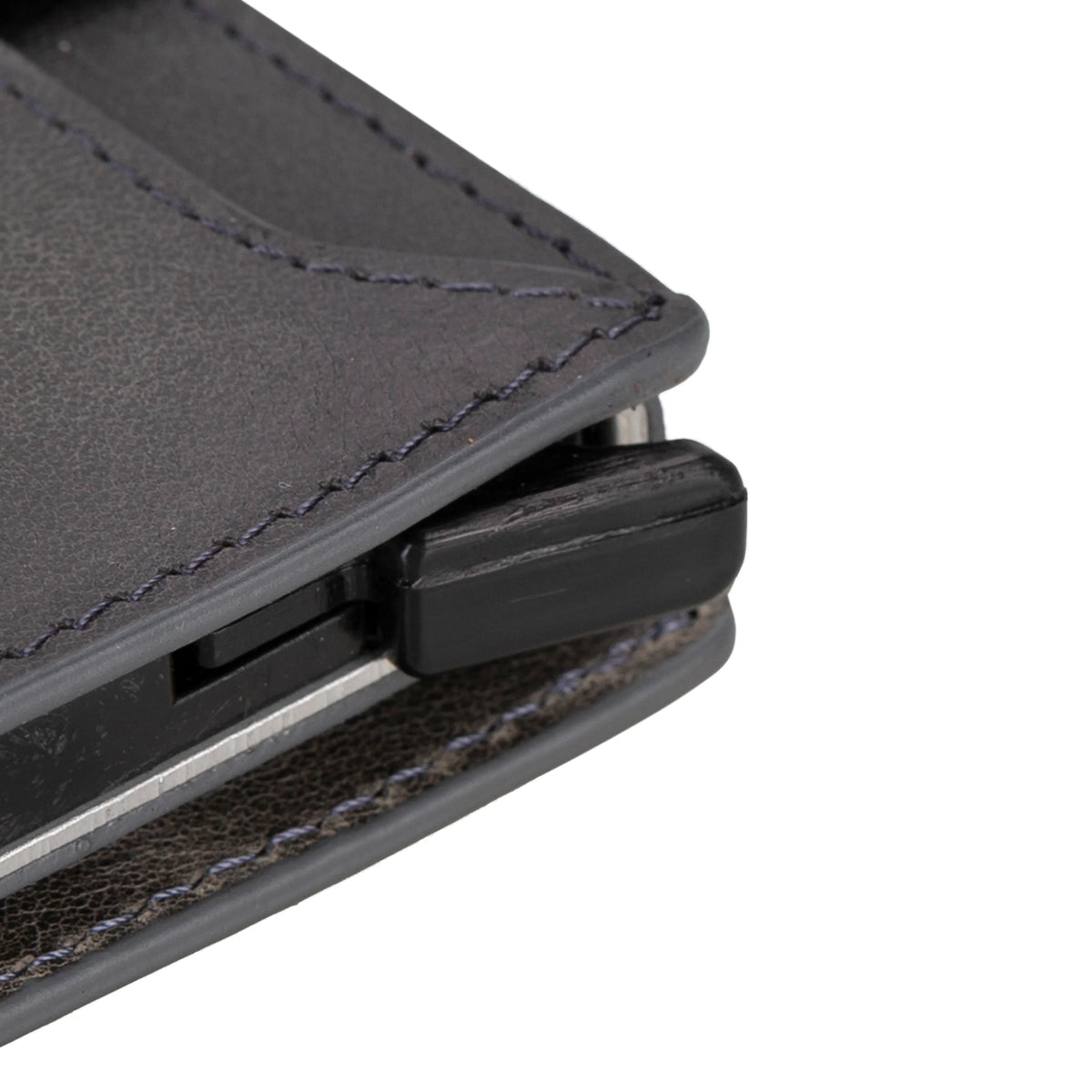 Leather Zip Mechanical Card Holder