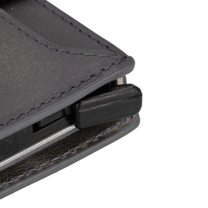 Leather Zip Mechanical Card Holder