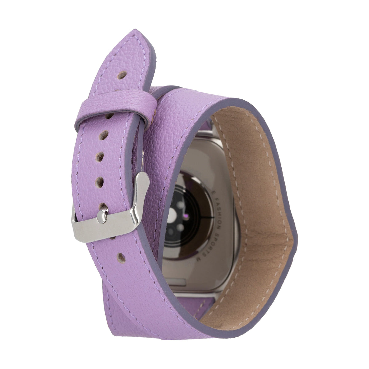 Doppel-Tour Lederarmband für Apple Watch aus echtem Leder