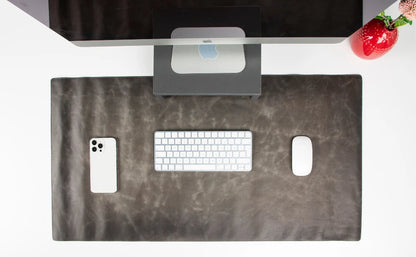 Axion Lined Leather Desk Mat Large Size