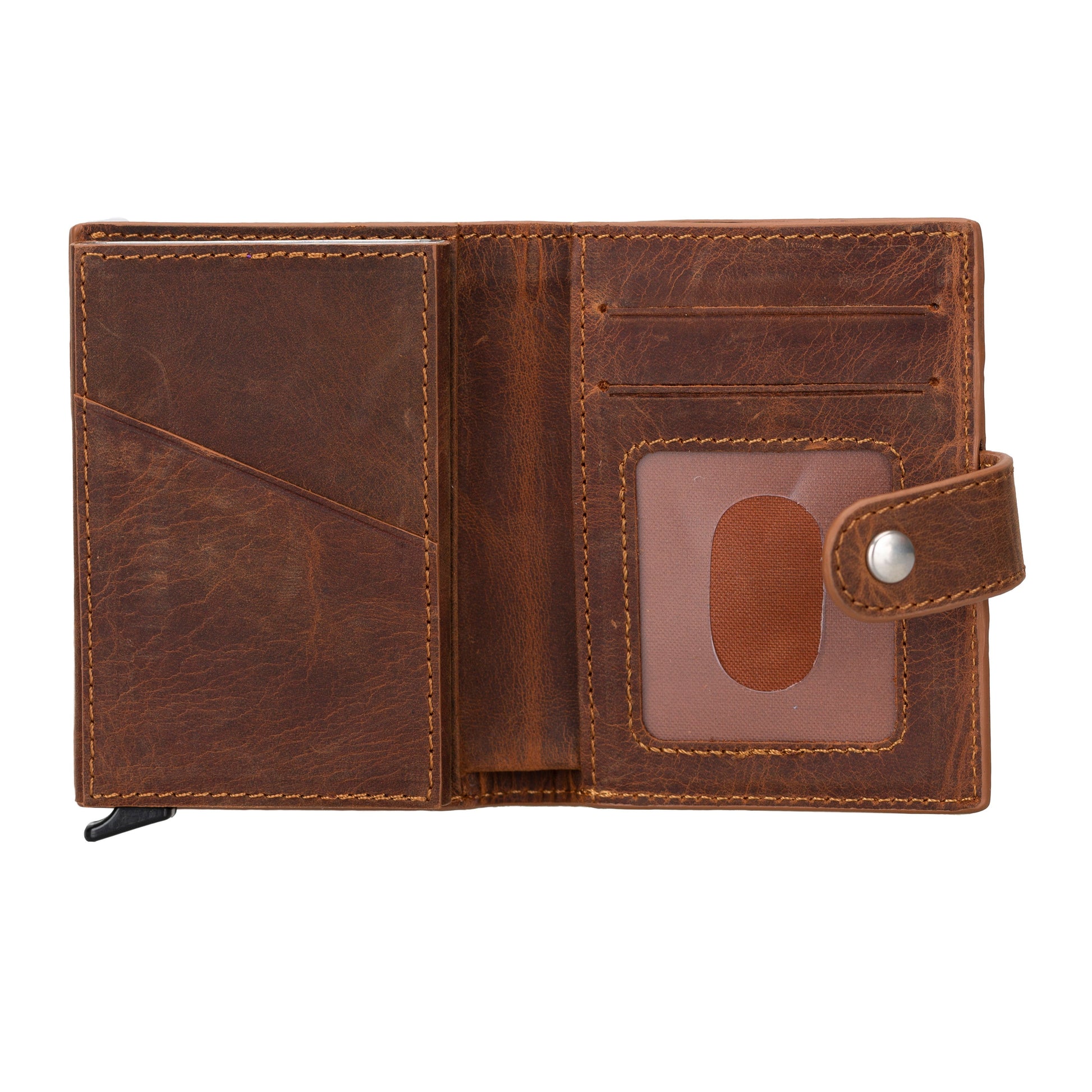 Palertag Leather Mechanical Card Holder Bouletta