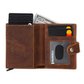 Palertag Leather Mechanical Card Holder Bouletta