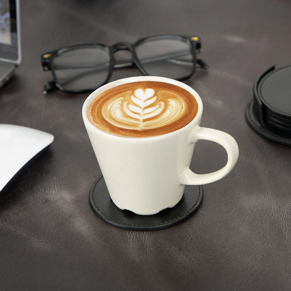 Lavion Leather Cup Coaster Set