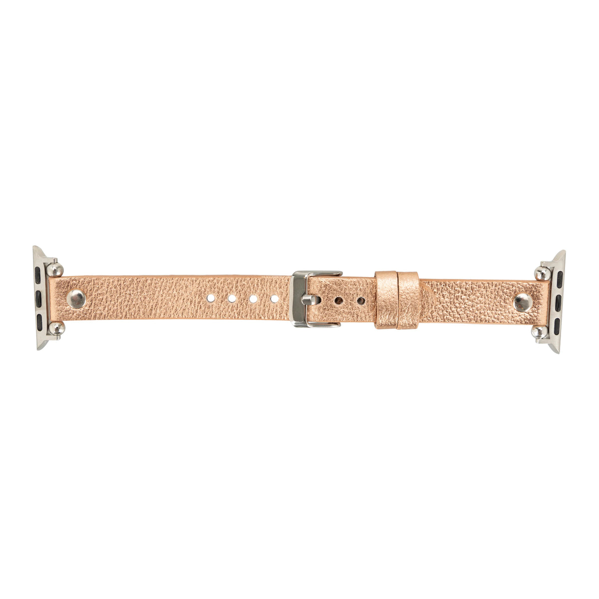 Ferro with Silver Trok Lederarmband für Apple Watch aus echtem Leder