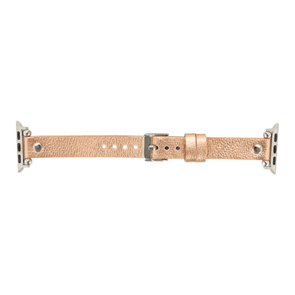 Ferro with Silver Trok Lederarmband für Apple Watch aus echtem Leder