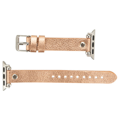 Ferro with Silver Trok Lederarmband für Apple Watch aus echtem Leder