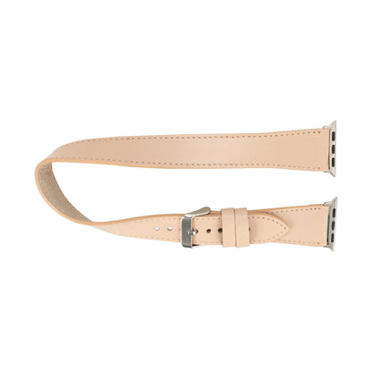 Doppel-Tour Lederarmband für Apple Watch aus echtem Leder