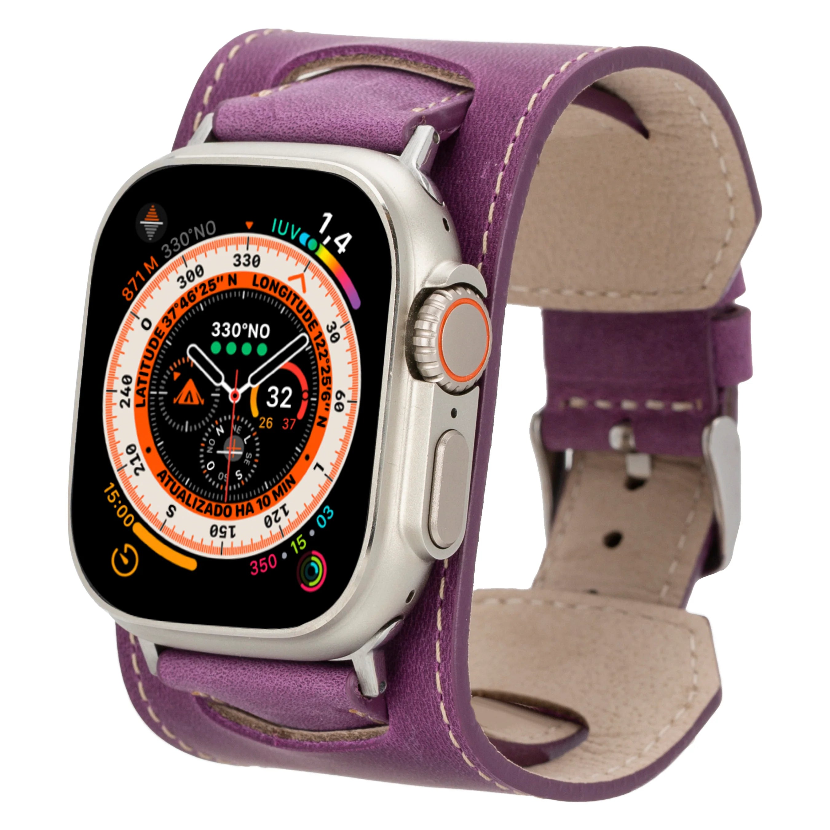 Cuff Lederarmband für Apple Watch aus echtem Leder