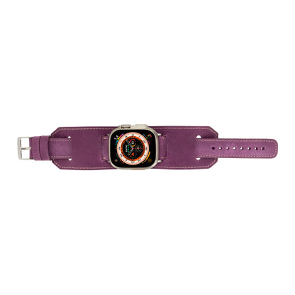 Cuff Lederarmband für Apple Watch aus echtem Leder