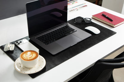 Lined Leather Desk Mat Small Size
