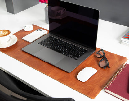 Single Layer Leather Desk Mat Small Size