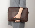 AWE Genuine Leather Sleeves Brown