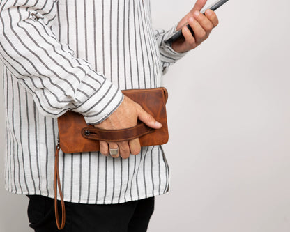 Majeste Clutch Geldbörse aus echtem Leder aus echtem Leder