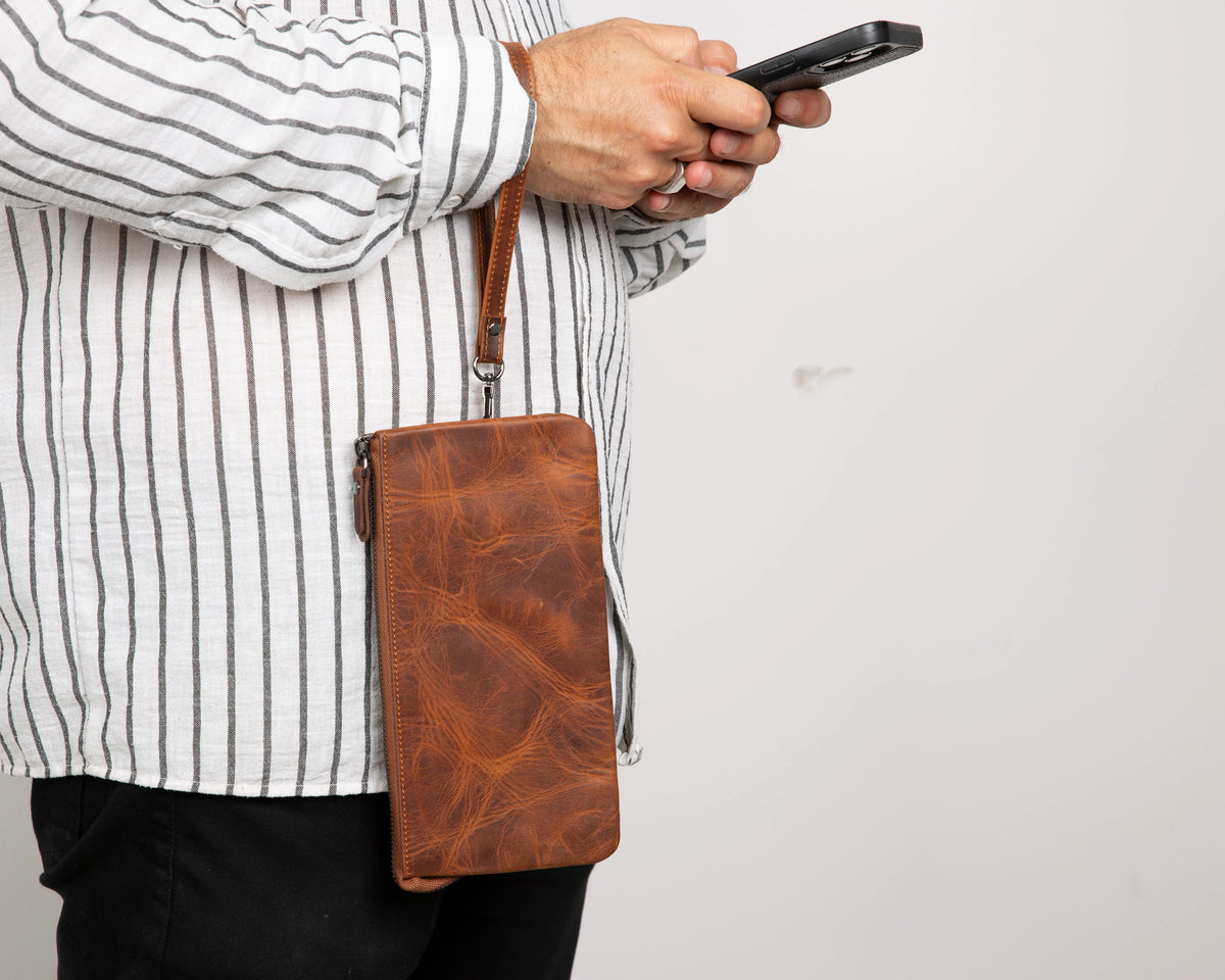 Majeste Clutch Geldbörse aus echtem Leder aus echtem Leder