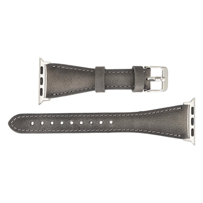 Schmal Lederarmband für Apple Watch aus echtem Leder