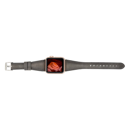 Schmal Lederarmband für Apple Watch aus echtem Leder