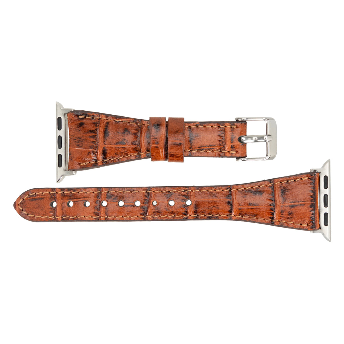 Schmal Lederarmband für Apple Watch aus echtem Leder