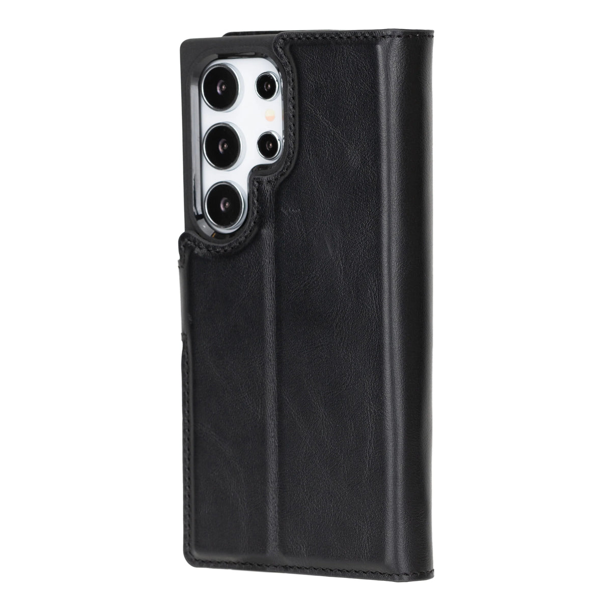 Magic Abnehmbar Leder Wallet Case für Samsung Galaxy S24 Ultra aus echtem Leder