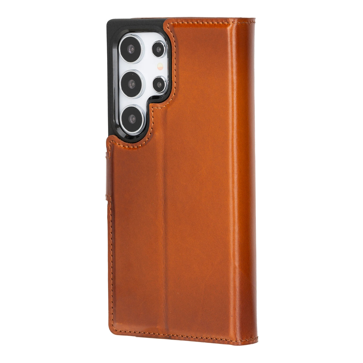 Magic Abnehmbar Leder Wallet Case für Samsung Galaxy S24 Ultra aus echtem Leder