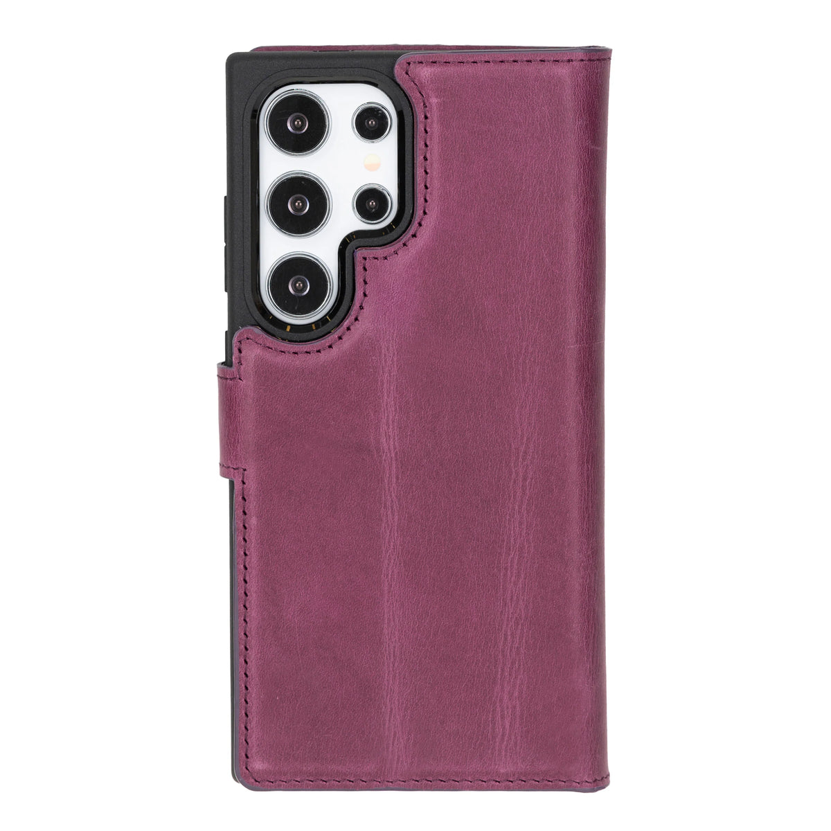 Magic Abnehmbar Leder Wallet Case für Samsung Galaxy S24 Ultra aus echtem Leder