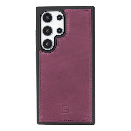 Magic Abnehmbar Leder Wallet Case für Samsung Galaxy S24 Ultra aus echtem Leder