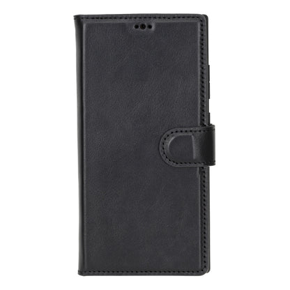 Magic Abnehmbar Leder Wallet Case für Samsung Galaxy S24 Ultra aus echtem Leder