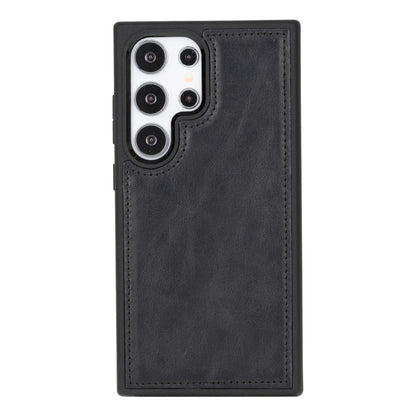 Magic Abnehmbar Leder Wallet Case für Samsung Galaxy S24 Ultra aus echtem Leder