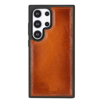 Magic Abnehmbar Leder Wallet Case für Samsung Galaxy S24 Ultra aus echtem Leder
