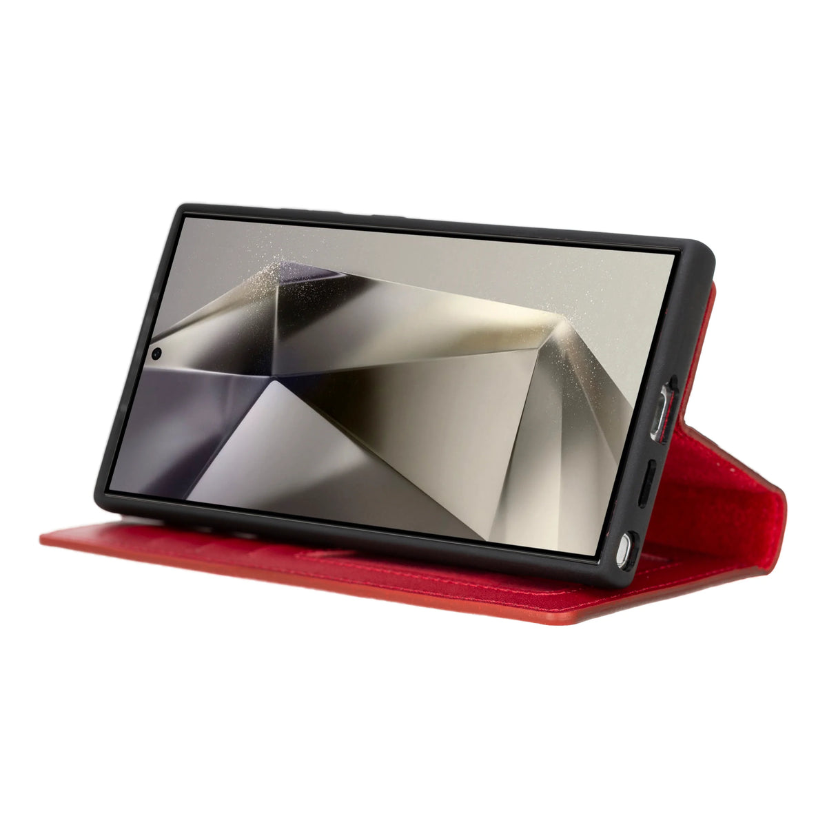 Magic Abnehmbar Leder Wallet Case für Samsung Galaxy S24 Ultra aus echtem Leder