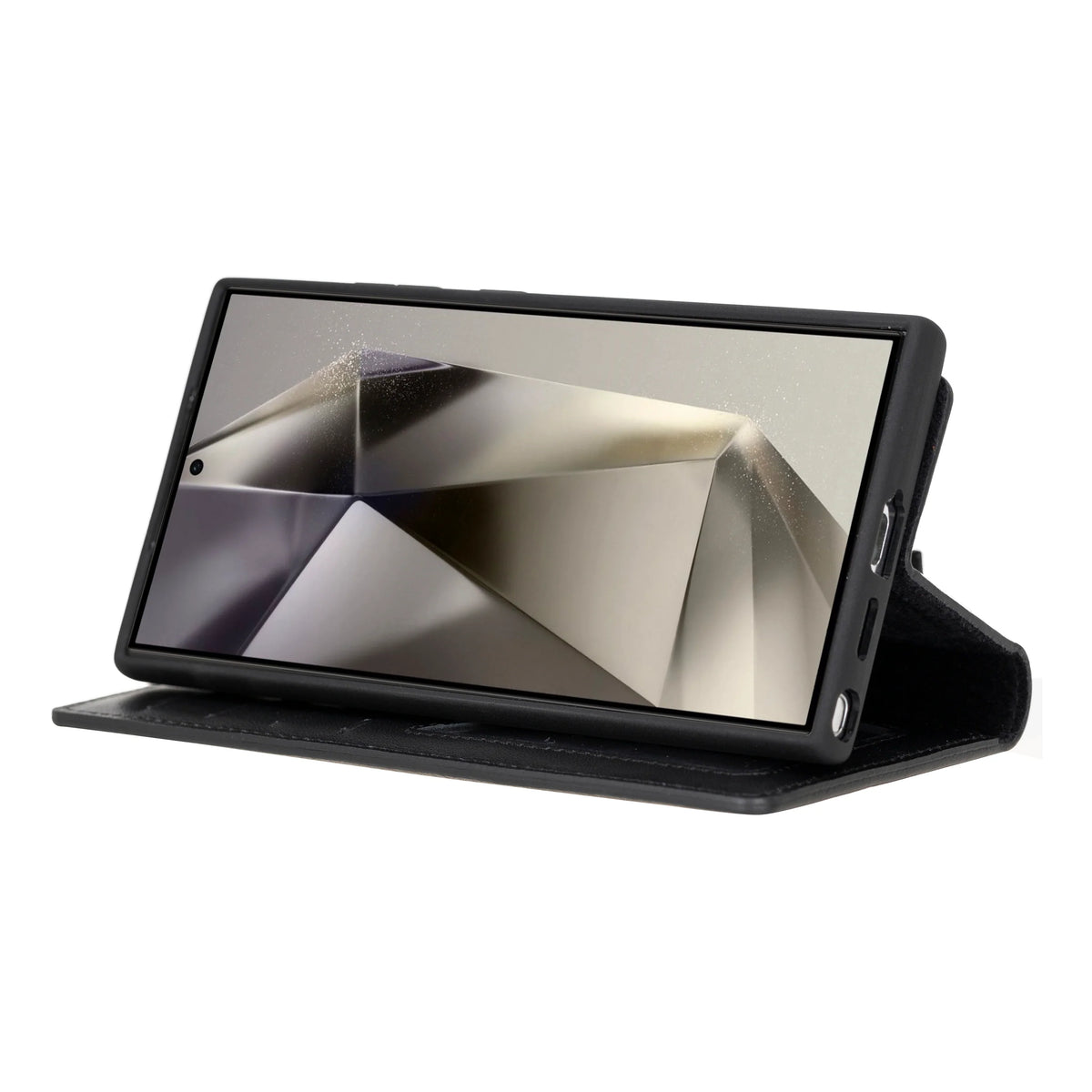 Magic Abnehmbar Leder Wallet Case für Samsung Galaxy S24 Ultra aus echtem Leder