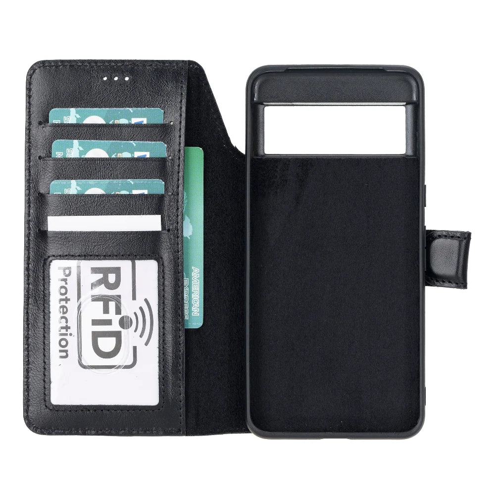 Magic Google Pixel 8 Detachable Leather Wallet Case