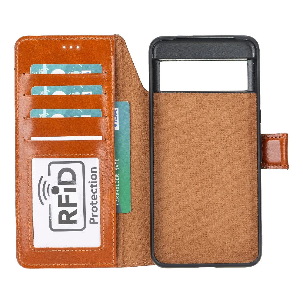 Magic Google Pixel 8 Detachable Leather Wallet Case