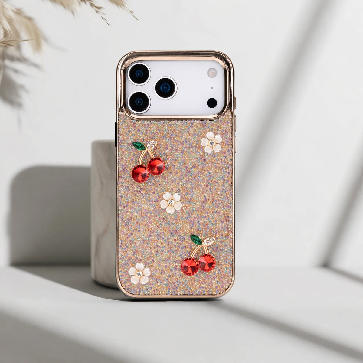 Freya Crystal Cherry Case for iPhone 18 Pro / 17 Pro