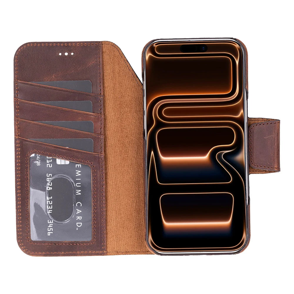 Elite Magic iPhone 18 Pro / 17 Pro Leather Detachable Wallet Case