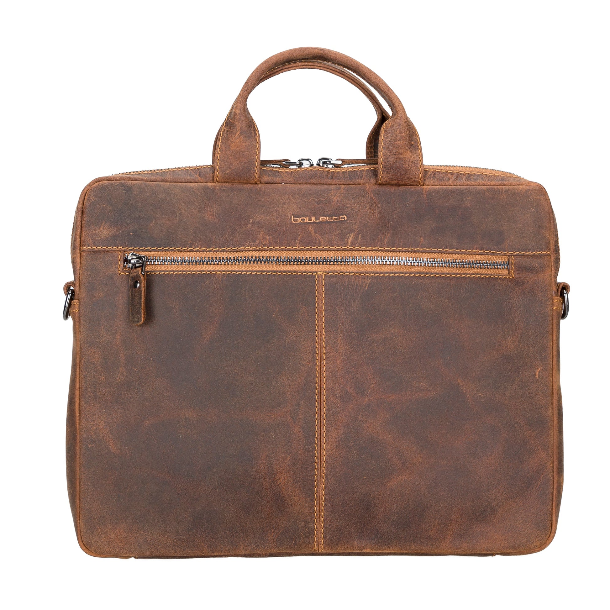 Bouletta 16" Apollo Genuine Leather Bags Apple MacBook Pro / Mac Book Air / Notebook Dark Brown