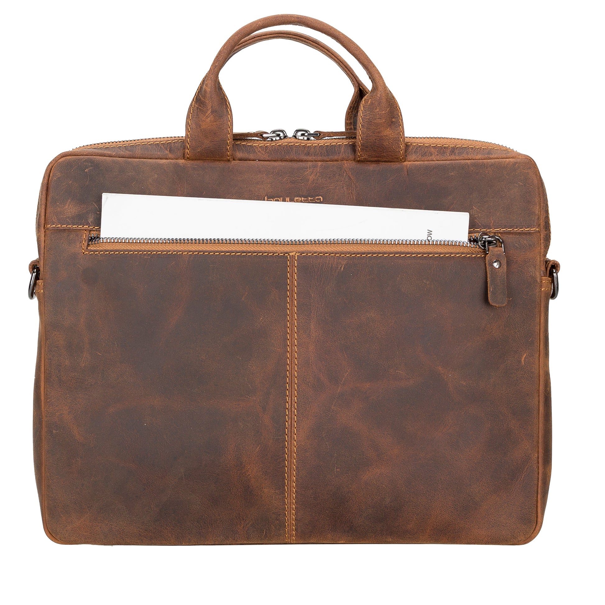 Bouletta 16" Apollo Genuine Leather Bags Apple MacBook Pro / Mac Book Air / Notebook Dark Brown