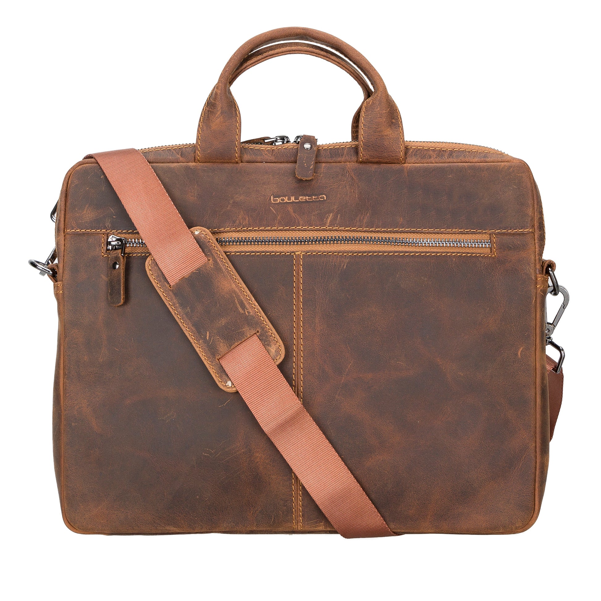 Bouletta 16" Apollo Genuine Leather Bags Apple MacBook Pro / Mac Book Air / Notebook Dark Brown