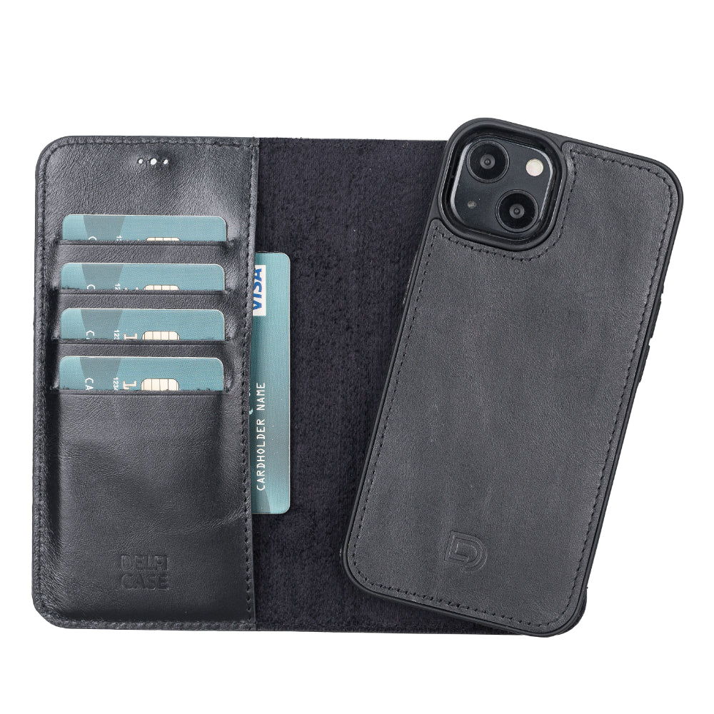 Delfi, Magic Leather iPhone 13 Detachable Wallet Case