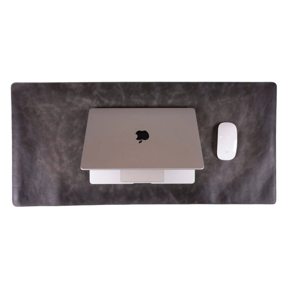 Lined Leather Desk Mat Small Size