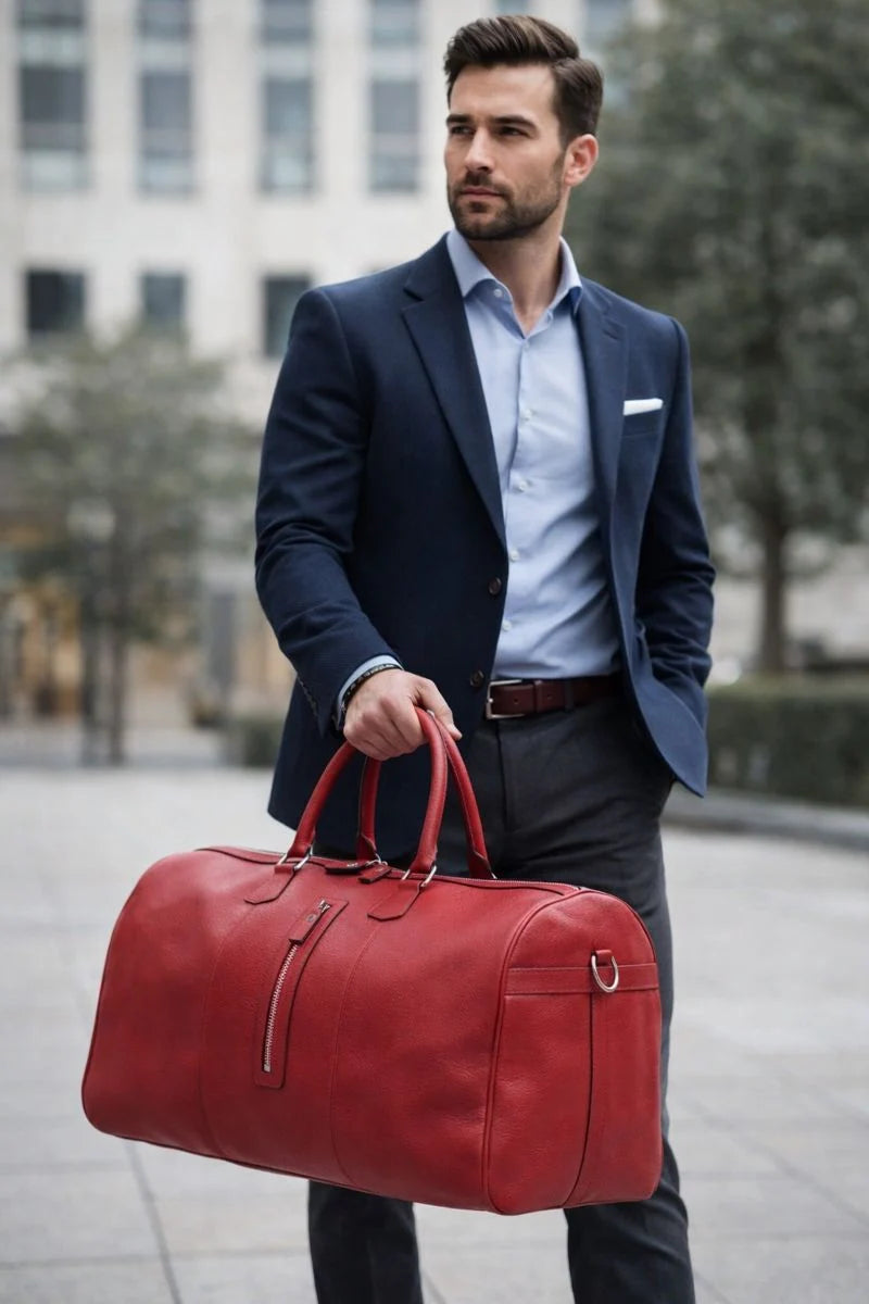 Dolly Wochenend Duffle Weekender aus echtem Leder aus echtem Leder