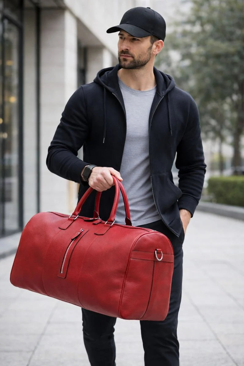 Dolly Wochenend Duffle Weekender aus echtem Leder aus echtem Leder