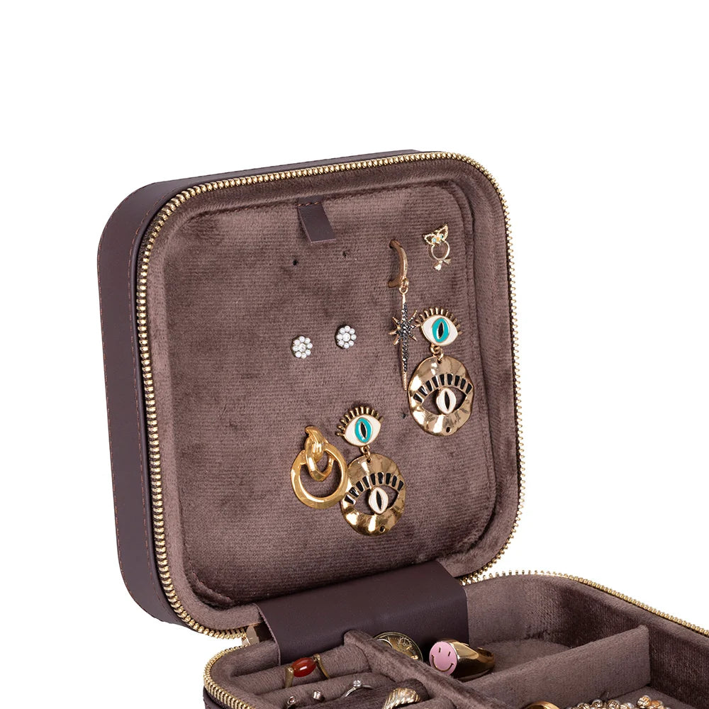 Amanda Leather Jewelry Box, Large