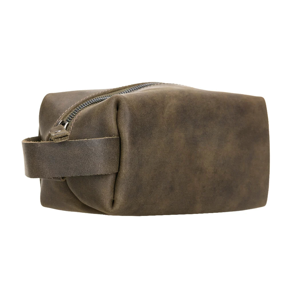 Eve Dopp Kit, X Large Kulturbeutel aus echtem Leder aus echtem Leder