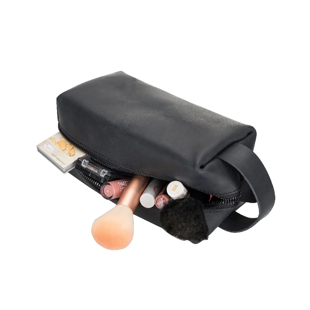 Eve Dopp Kit, Large Kulturbeutel aus echtem Leder aus echtem Leder