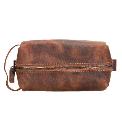 Eve Dopp Kit, X Large Kulturbeutel aus echtem Leder aus echtem Leder