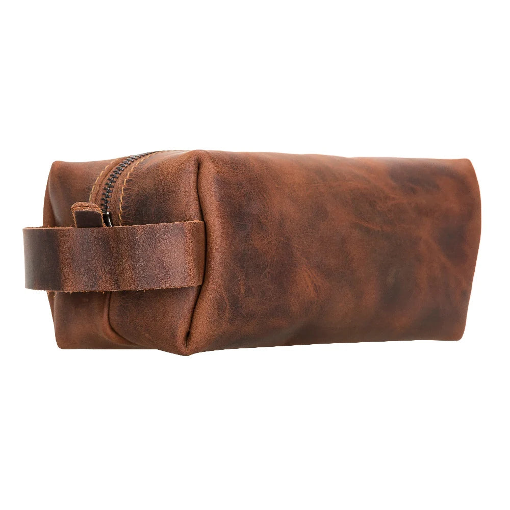 Eve Dopp Kit, Medium Kulturbeutel aus echtem Leder aus echtem Leder