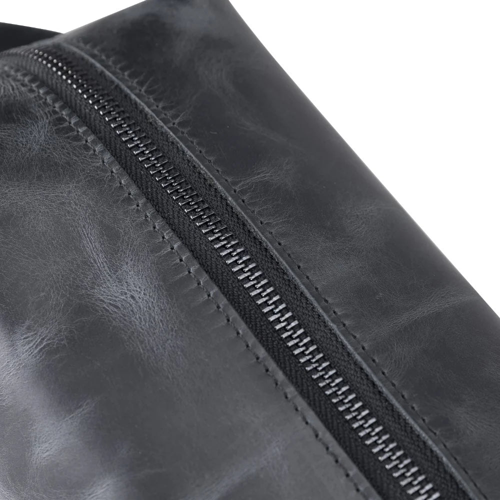 Eve Dopp Kit, X Large Kulturbeutel aus echtem Leder aus echtem Leder