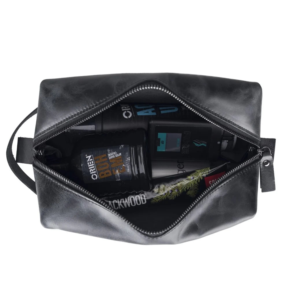 Eve Dopp Kit, X Large Kulturbeutel aus echtem Leder aus echtem Leder