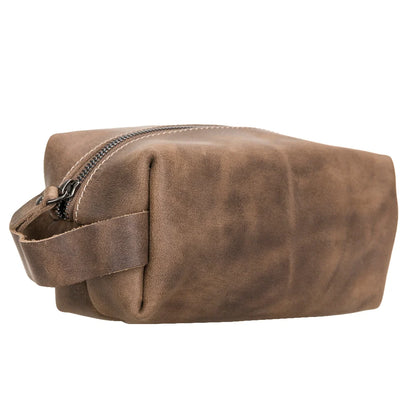 Eve Dopp Kit, Large Kulturbeutel aus echtem Leder aus echtem Leder