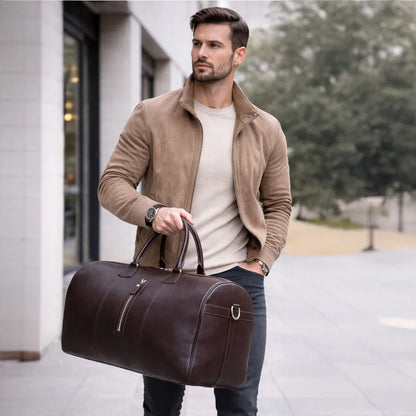 Dolly Wochenend Duffle Weekender aus echtem Leder aus echtem Leder
